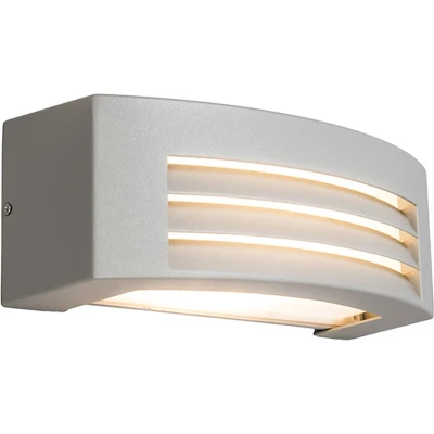 Afbeelding van QAZQA Moderne wandlamp grijs IP44 Hurricane 1