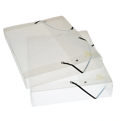 Afbeelding van Klasseerdoos CRYSTAL PP rug 40mm transp. per 8