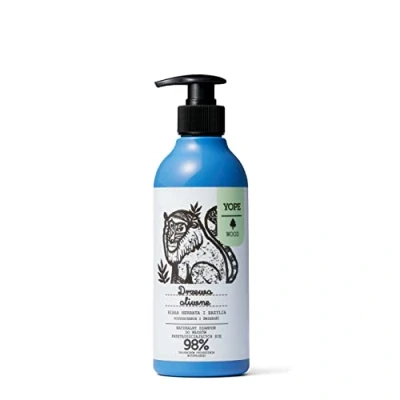 Afbeelding van Natuurlijke shampoo voor vet haar Olijfboom Witte Thee en Basilicum 300ml