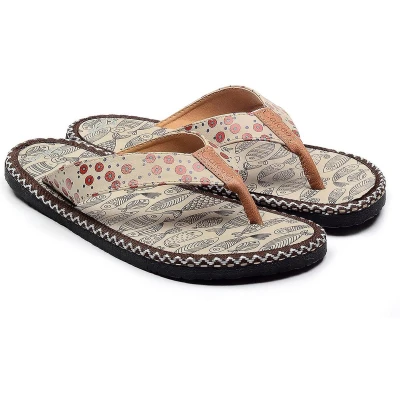Afbeelding van GOBY Vissen Sandalen Slippers Hoge kwaliteit Handmade Maat 42