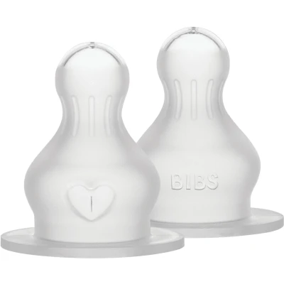 Afbeelding van BIBS Flesspeen Rond Fast Flow 2 Pack Silicone
