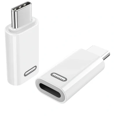 Afbeelding van TiMOVO Lightning Female to USB C Male Adapter, [2 Pack] Adapter Converter with 35W Fast PD Charger &amp; Data Transfe for iPhone 15/15 Pro/15 Pro Max/15 Plus, iPad Pro/Air