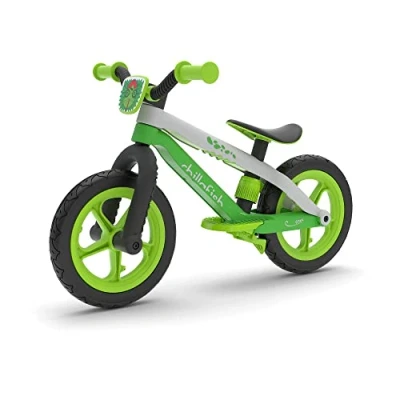 Afbeelding van Chillafish BMXie 2 lichtgewicht funky loopfiets met 12 RubberSkin banden en voetrem, Lime