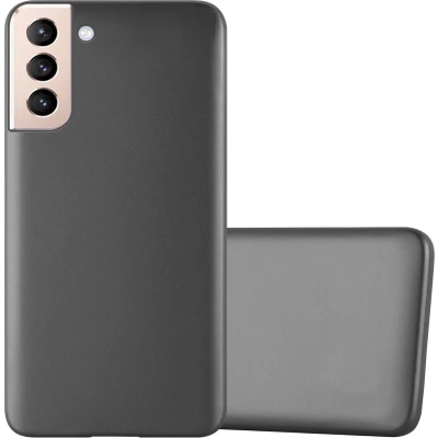 Afbeelding van Cadorabo Hoesje geschikt voor Samsung Galaxy S21 PLUS in METALLIC GRIJS Beschermhoes gemaakt van flexibel TPU silicone Case Cover