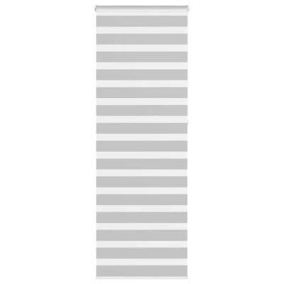 Afbeelding van vidaXL Zebra rolgordijn 80x230 cm stofbreedte 75,9 lichtgrijs