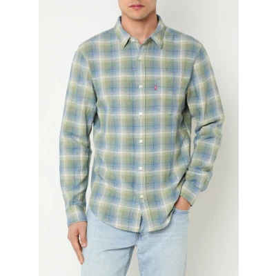 Afbeelding van Levi&#039;s Sunset Pocket Standard Overhemd, Heren, Maat: XS, Sage