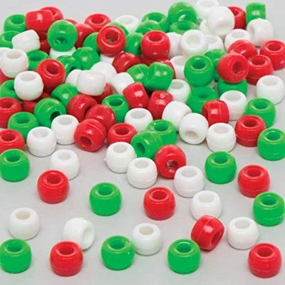 Afbeelding van Baker Ross AR691 Kerstkralen (5 stuks) Voordeelpakket voor kinderen Kerstknutsels en decoraties