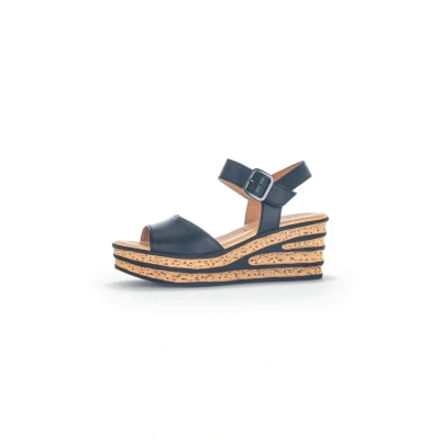 Afbeelding van Gabor 651 Sandalen Met Sleehak Dames Zwart Maat 36