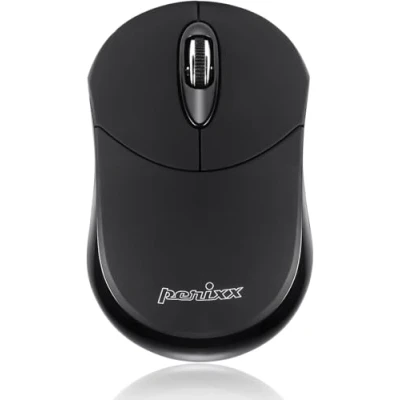 Afbeelding van Perixx Perimice 802 Mini Draadloze Bluetooth Muis, Draagbare Kleine 3 Knoppen Optische Muis voor Laptop Android Tablet PC, Werkt zonder USB ontvanger, Zwart