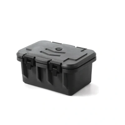 Afbeelding van Hendi Thermo catering container GN 1/1, bovenlader, HDPE (Hoge dichtheid Polyethyleen), Zwart, 46(b)x63(d)x30,5(h)cm, 877852