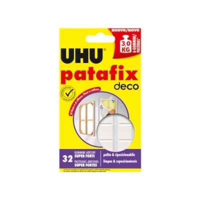 Afbeelding van Uhu Patafix Deco, 32 stuks Super Forti, wit