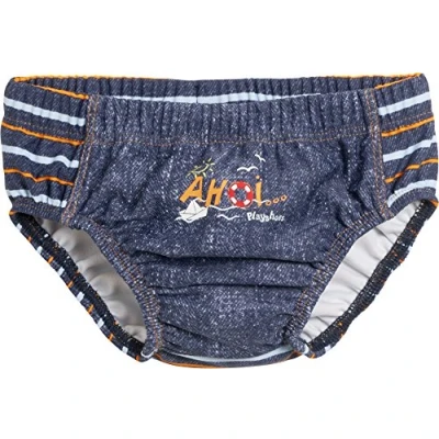 Afbeelding van Playshoes UV wasbare Zwemluier Kinderen Jeans Blauw Maat 62/68