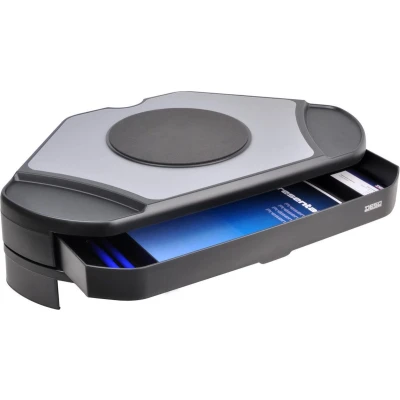 Afbeelding van DESQ Monitorverhoger Hoekopstelling Draaiplateau en Lade Max 15Kg Hoogte Instelbaar 79 123 mm