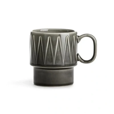 Afbeelding van Sagaform Koffiemok &#039;Coffee &amp; More&#039; (Grijs, 2 pack)
