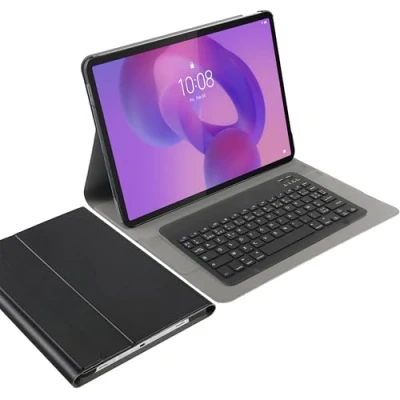 Afbeelding van Cazy Hoes met Toetsenbord AZERTY geschikt voor Lenovo Idea Tab Pro Zwart