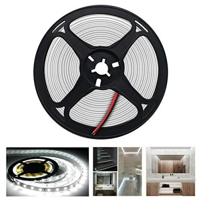Afbeelding van Arotelicht 5M 300 LEDs 5050SMD LED strip,koud wit,lichtbalk,lichtketting,lichtsnoer,12V 60LEDs/M,Snijbaar en gemakkelijk te gebruiken(koud wit, slechts strip, IP20)