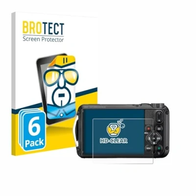 Afbeelding van BROTECT (6 Stuks) Schermbeschermer voor Ricoh Pentax WG 8 Screen Protector Transparant