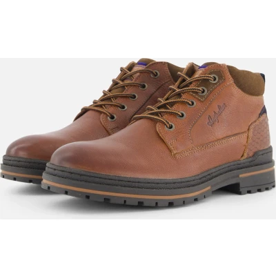 Afbeelding van Australian Middelburg Veterschoenen Hoog cognac Maat 50