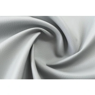 Afbeelding van Kunstlederen stoffering, 140 cm breed, zacht kunstleer, voor meubels, huis, accessoires, knutselen, kleding, 100% Spanje (lichtgrijs, 3 m)
