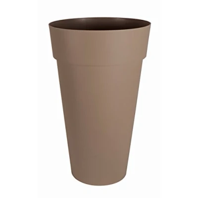Afbeelding van EDA Bloempot vaas hoog XXL Toscane Ø 48 cm volume 90 l x H 80 taupe