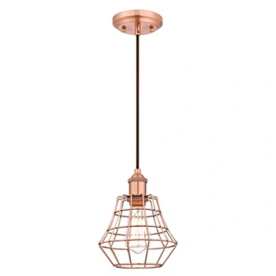Afbeelding van Westinghouse hanglamp Nathan, kleur geborsteld koper