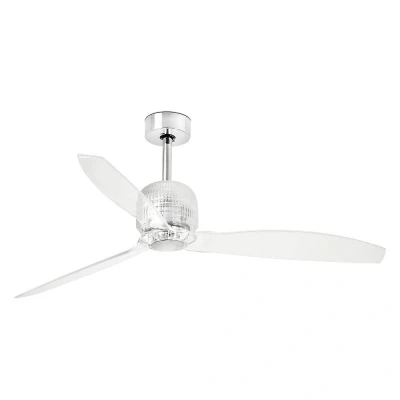 Afbeelding van Faro Lighting Deco Chrome plafondventilator LED met DC motor