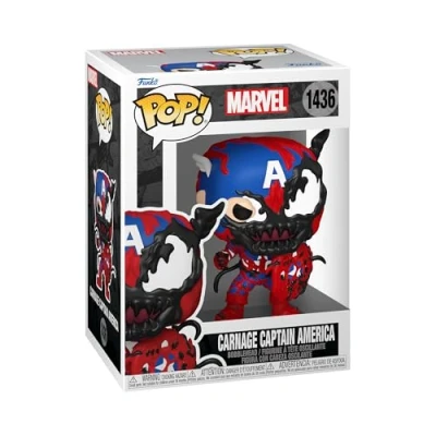 Afbeelding van Marvel Carnage Captain America vinylfiguur 1436 Funko Pop! meerkleurig