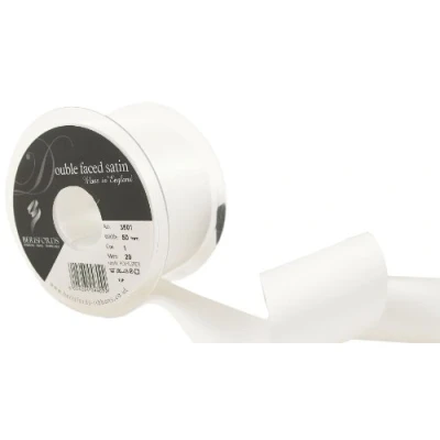 Afbeelding van Berisfords Lint, Wit, 50 mm