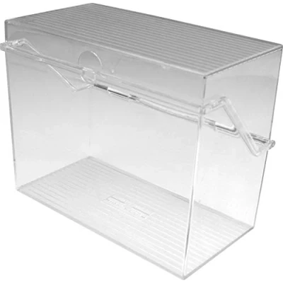 Afbeelding van Helit H6214602 kleine kaartenbak &quot;the index&quot; DIN A6 liggend, glashelder