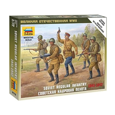 Afbeelding van Zvezda Soviet Regular Infantry 1941 42 (Zve6179) modelbouwsets, hobbybouwspeelgoed voor kinderen, modelverf en accessoires