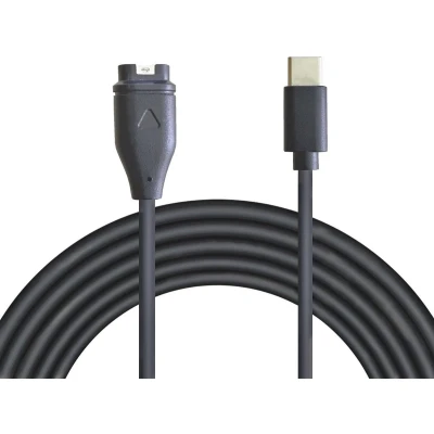 Afbeelding van USB Type C Garmin oplaadkabel 1 m Compatibel met Fenix, Forerunner, Approach, Quatix, Vivoactive, Vivomove, Instinct, Venu oplader Zwart