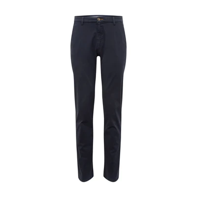 Afbeelding van Bugatti Chino moderne pasvorm vrijetijdsbroek lang stretch katoen, blauw (navy 380), 31W / 32L