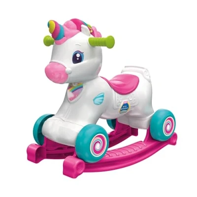 Afbeelding van Baby Clementoni 17883 Schommel met eenhoorn, 3 in 1 schommeldier interactief activiteitencentrum, voor kinderen vanaf 12 maanden, sensorisch en motoriekspeelgoed