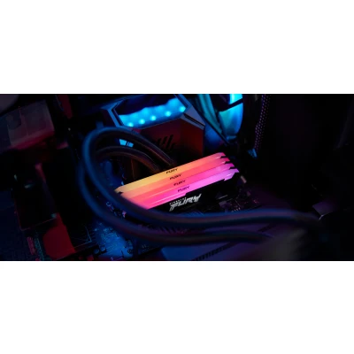 Afbeelding van Kingston Technology FURY Beast RGB geheugenmodule 32 GB 2 x 16 DDR4 3200 MHz