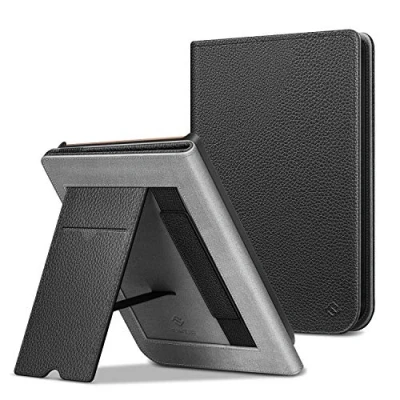 Afbeelding van Fintie Hoes voor Pocketbook Touch HD 3 / Lux 4 5 Basic 2 Color (2020) e Book Reader kickstand beschermhoes met kaartenvak, polsband en Auto Wake/Sleep, (*Zwart)