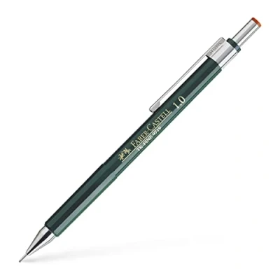 Afbeelding van Faber Castell B 136900 vulpotlood TK Fine met gum en 3 fijne vullingen, hardheid HB, lijndikte 0,9 mm, zwart