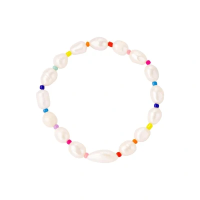 Afbeelding van Armband parels en kralen Yehwang One size Goud