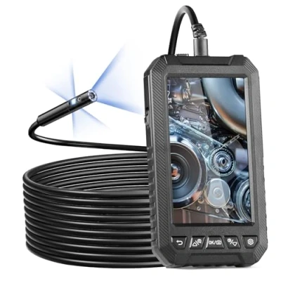 Afbeelding van VEVOR endoscoopcamera inspectiecamera drievoudige lenzen 5m kabel 12,7cm scherm
