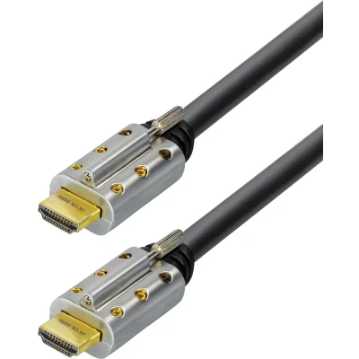 Afbeelding van Maxtrack C 505 20 L HDMI kabel Aansluitkabel A stekker, stekker 20.00 m Zwart 4K UHD, Afgeschermd, Audio Return Channel (ARC), Schroefbaar,