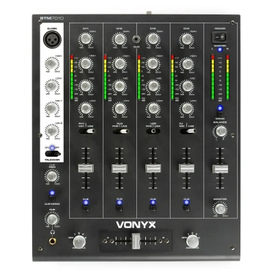 Afbeelding van Vonyx STM 7010 Mixer 4 Kanaals DJ met USB