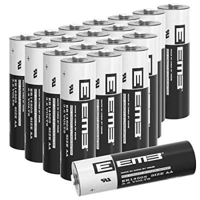 Afbeelding van EEMB ER14505 AA 3,6V lithiumbatterij Li SOCL₂ niet oplaadbare batterij SB AA11 LS14500 TL 5903 SL 360 S7 400 ER14500 voor water Elektriciteitsmeter Gas PLC Faciliteit Apparatuur reserve Generiek(20)