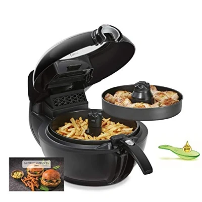 Afbeelding van Tefal ActiFry Genius XL YV9708 Heteluchtfriteuse Zwart Friteuse dubbel 1500 W