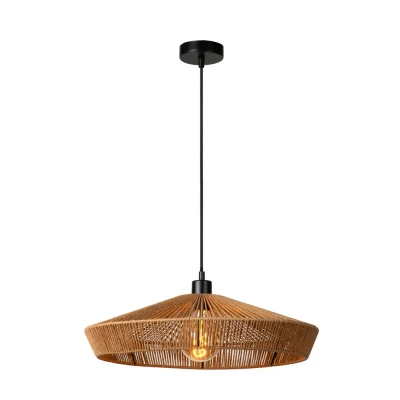 Afbeelding van Lucide YUNKAI Hanglamp Ø 50 cm 1xE27 Licht hout