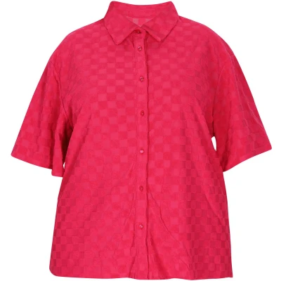 Afbeelding van myMo PLUS SIZE Overhemdblouse, Dames, Maat: 44, Peach