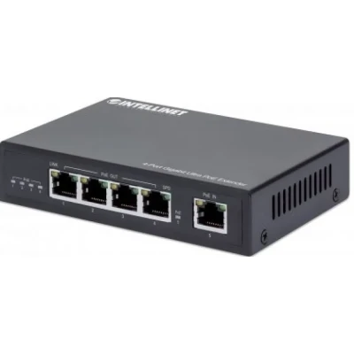 Afbeelding van Intellinet 561617 netwerkextender Netwerkzender 10,100,1000 Mbit/s Zwart