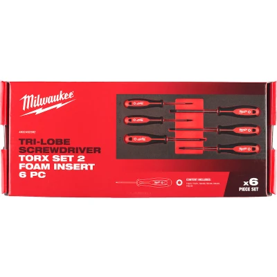 Afbeelding van Milwaukee Accessoires Foam Inlay schroevendraaier TX Set 2 (6 delig) 4932492392