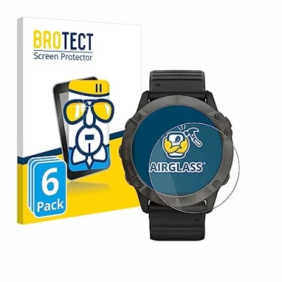 Afbeelding van BROTECT Screenprotector voor Garmin Fenix 6X Pro Solar Folie Beschermfolie Beschermglas transparant (6 Stuks)