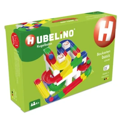 Afbeelding van HUBELINO® Knikkerbaan Speelset Basis, 123 delig