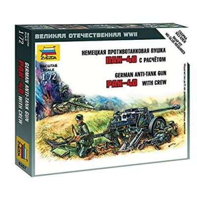 Afbeelding van Zvezda Pak 40 (Zve6257) modelbouwsets, hobbybouwspeelgoed voor kinderen, modelverf en accessoires