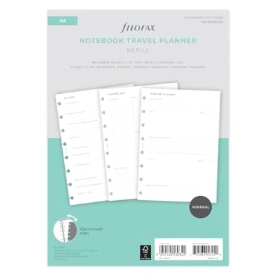 Afbeelding van Filofax Travel Planner Notebook Refill A5